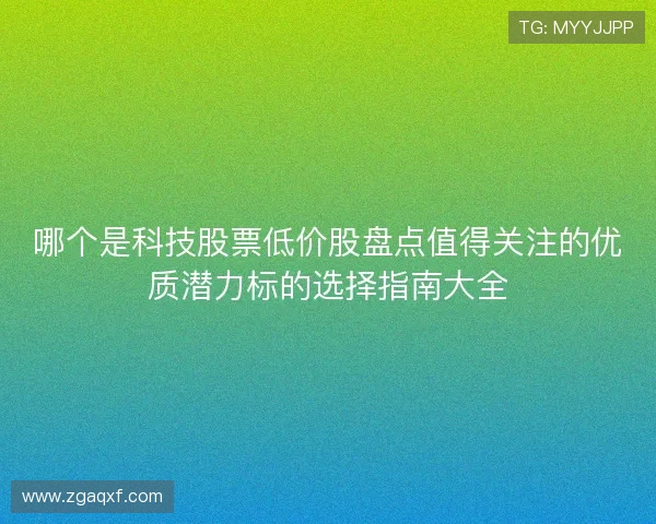 哪个是科技股票低价股盘点值得关注的优质潜力标的选择指南大全 哪个是科技股票低价股盘点值得关注的优质潜力标的选择指南大全